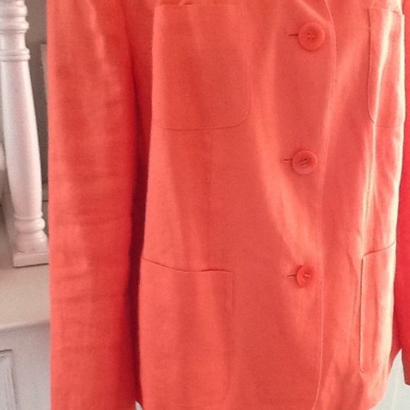 Talbots Woman Irish linen jacket sz 12W - Picture 3 of 7